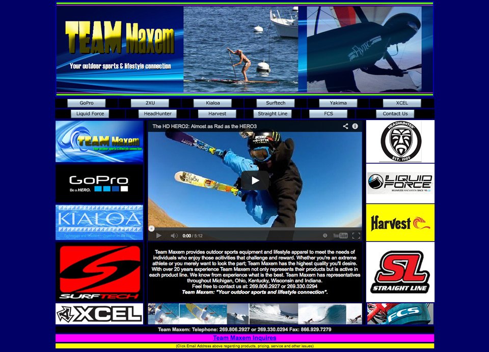 old website for team maxem