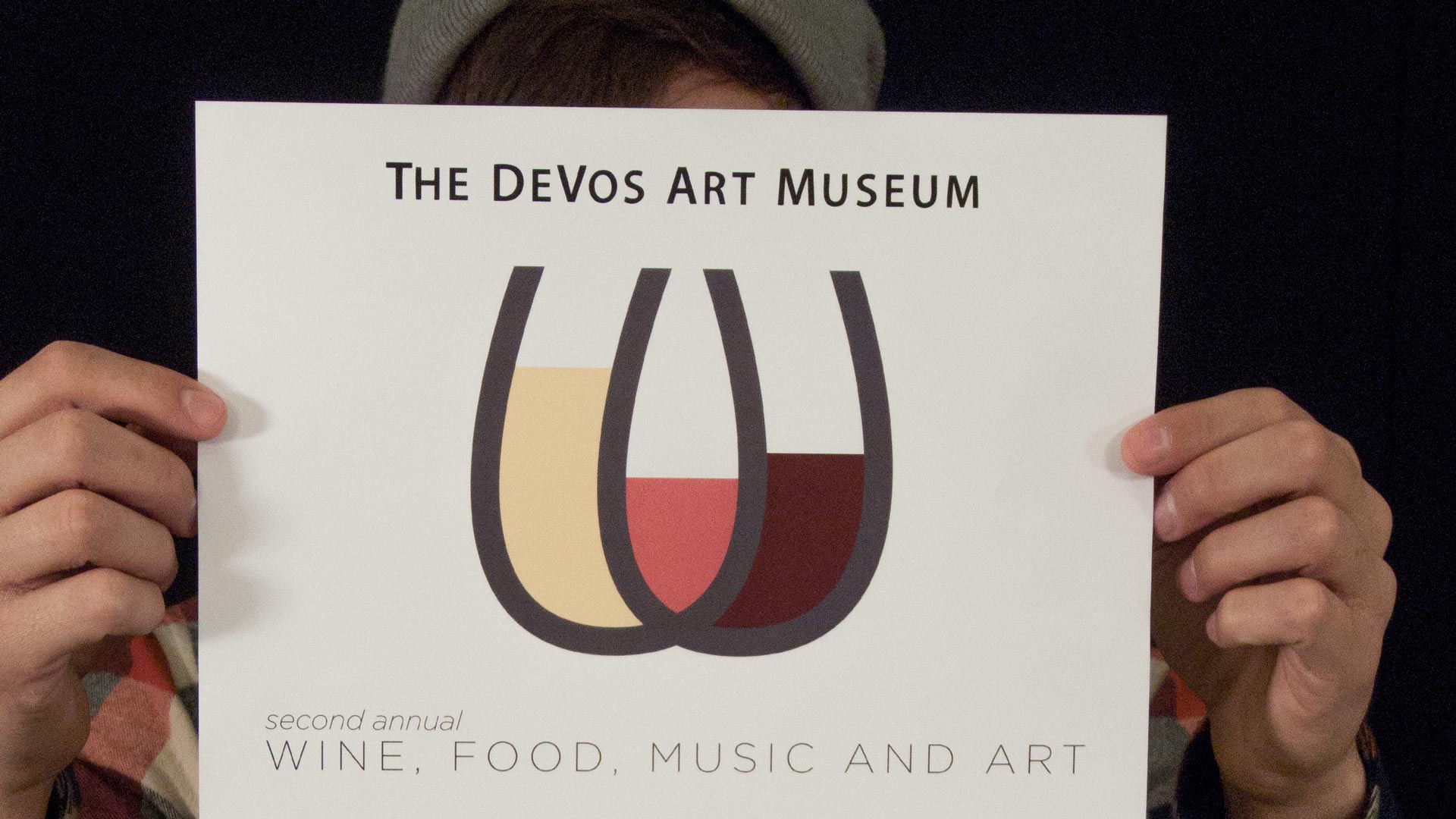 poster from devos wine night