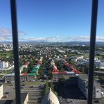 birds eye view of Reykjavik