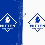 logo in blue and in white