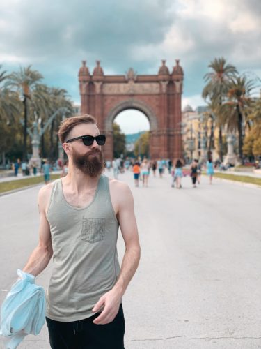 me in downtown barcelona