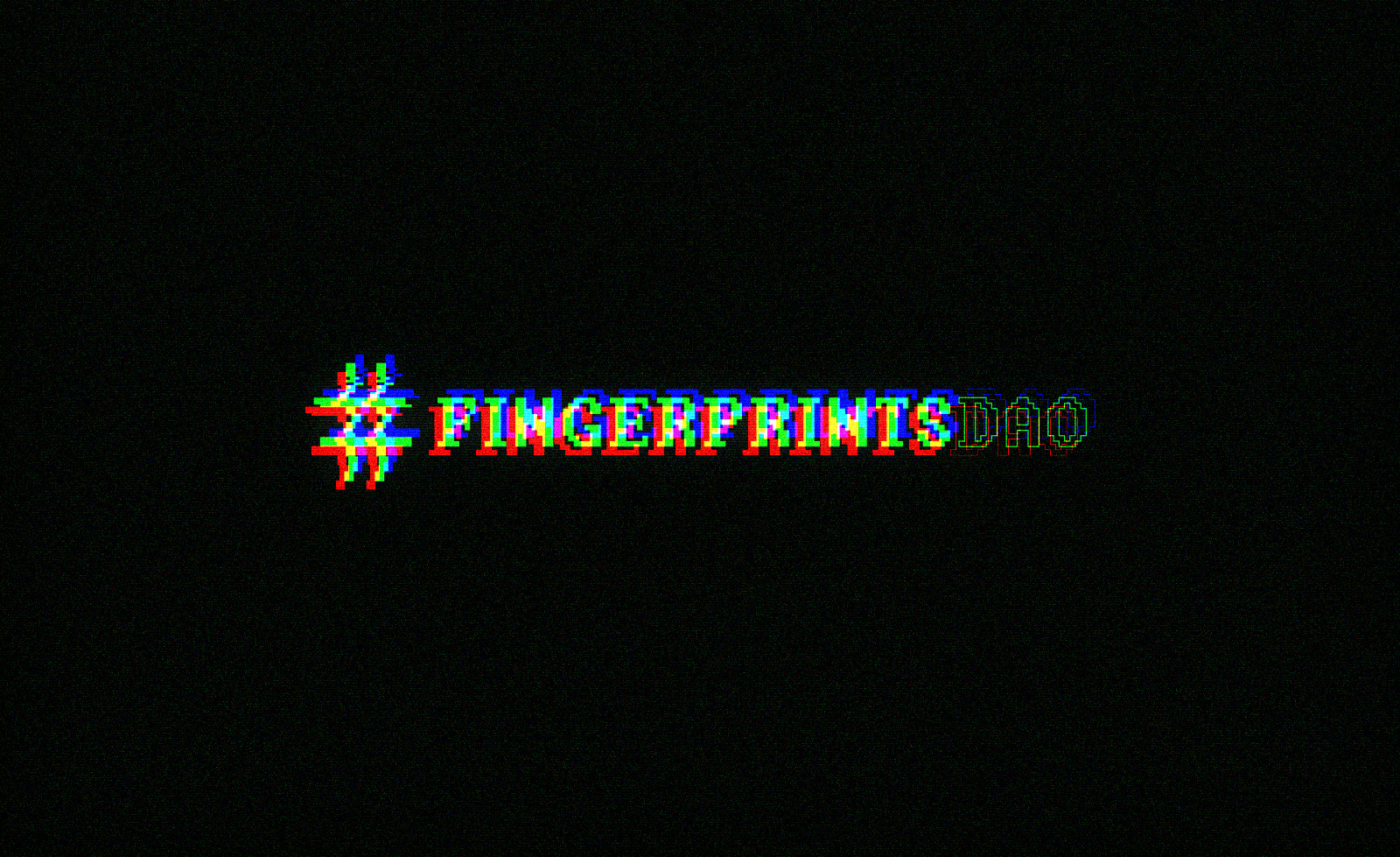 fingerprintsdao glitch logo screenshot