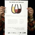 devos art museum wine night poster