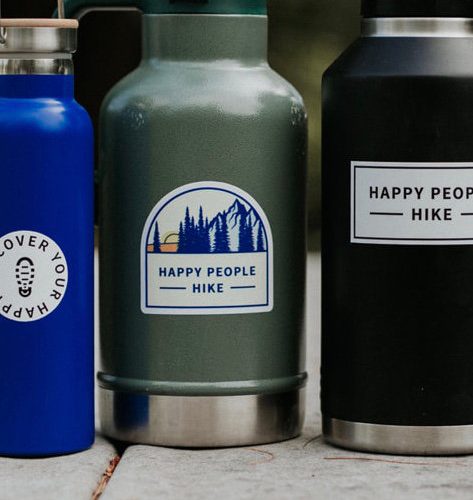 stickers on waterbottles