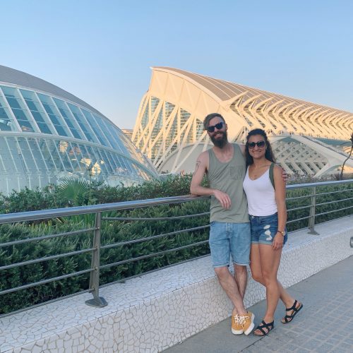 Derek Mohr and Olivia Lanctot in Valencia, Spain