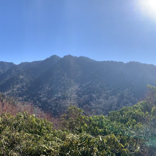 panoramic view from a smoky mountain hike