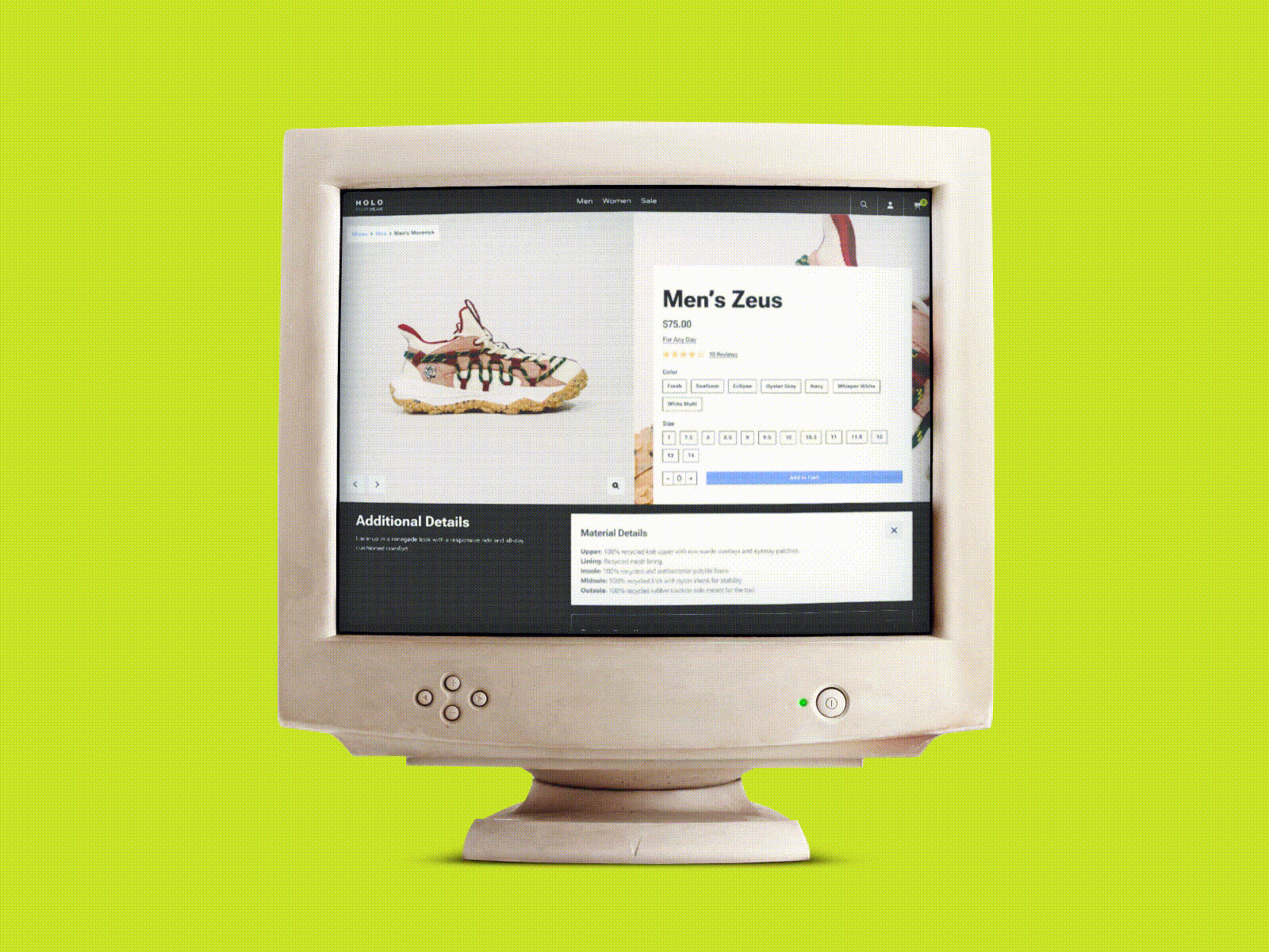holo footwear website on shopify