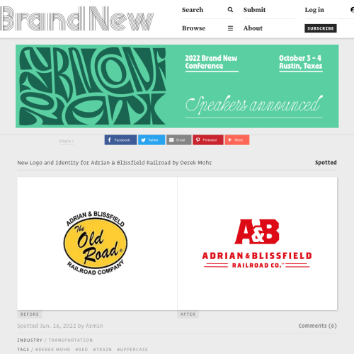 screenshot of logo on brand new's website