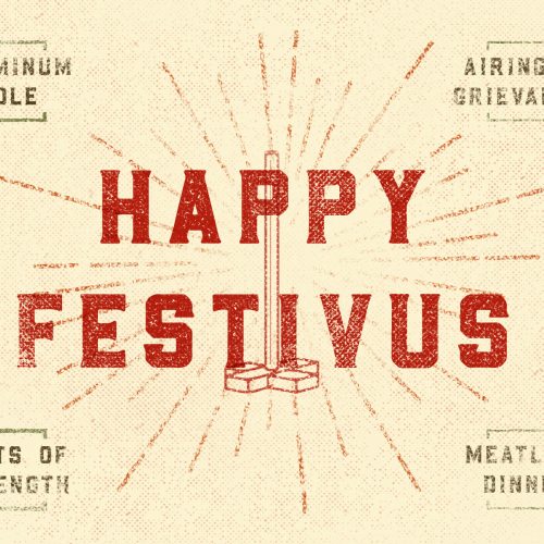 happy festivus seinfeld logo