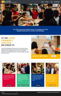 final website homepage for the latino community coalition