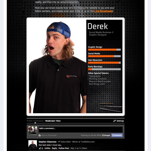 meet the team web page
