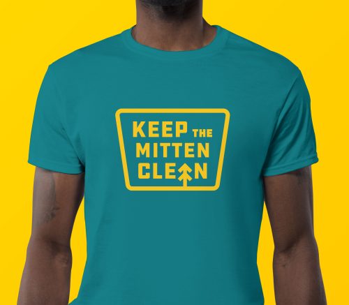 keep the mitten clean t-shirt mockup