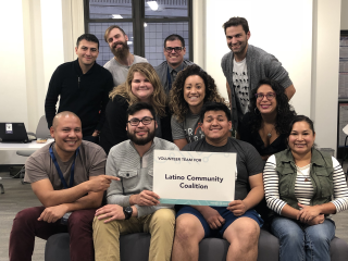 the latino community coalition team at weekend for good 2018