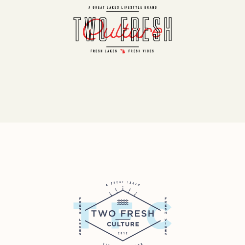two logos for Two Fresh Culture
